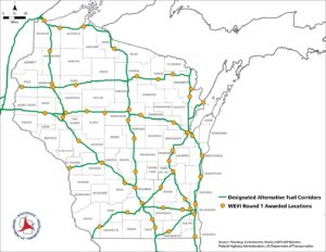 Wisconsin announces first round of EV charging grants